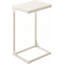 Table d'appoint en forme de C, table d'appoint avec canapé, table de canapé avec structure en métal, salon, petite table avec plateau télé (1 pièce)-107272713-107272707