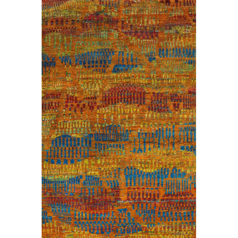 Tapis de salon moderne et abstrait 5 x 8