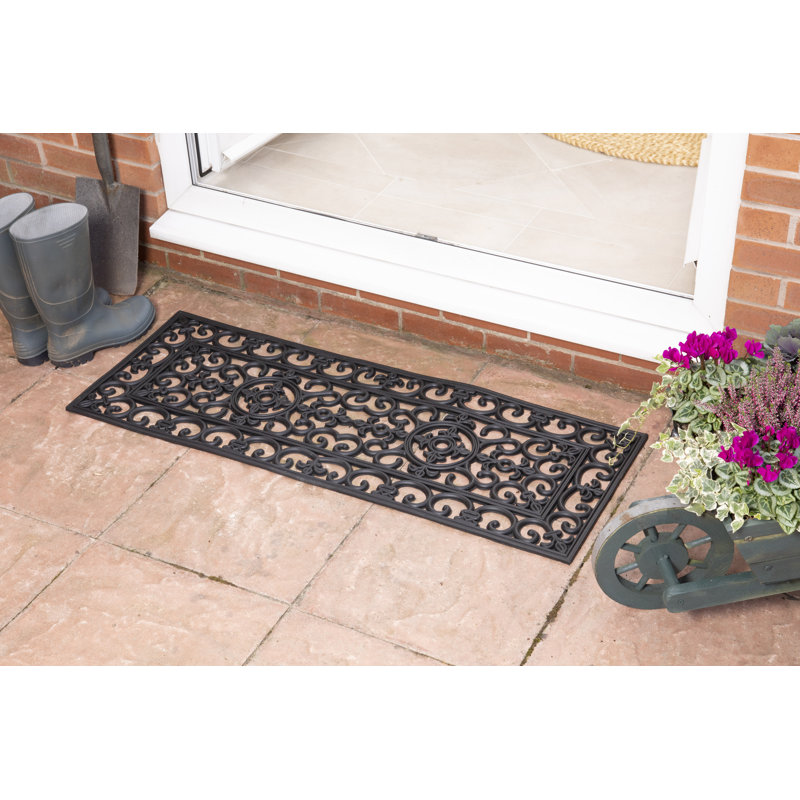 Ivor Non-Slip Solid Color Doormat, Rectangular 45 x 75cm