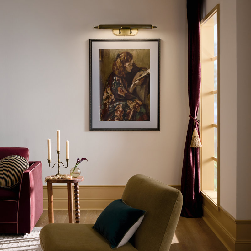 Applique murale 2 lumières 29,25 po Caillier en bronze laqué Caillier, H 4,75 po x l 29,25 po x P 7 po, Bronze laqué