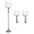 Ensemble lampes de table et sur pied 3 pièces