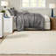 Ensemble de literie pour grand lit réversible luxueux, jacquard en polyester, design gris moderne pour la maison