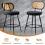 Tabouret de comptoir avec dossier en rotin-573548126-595615737