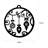 Stylish Decorative Metal Wall Accessory, Black, 23.6 x 25.2 inches | 100% Metal, Thickness: 0.05 inches | Battery Operated (3 AA, Max 3.15 W) | Easy Wall Hanging Design | Perfect for Home Decor & Modern Spaces-1681910496