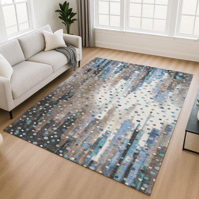 Premium Machine Washable Mayfield AMF2213 geometric Rug
