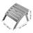 21.5×18.9×14.8 Inch Gray HDPE Foldable Outdoor Adirondack Patio Footrest Ottoman