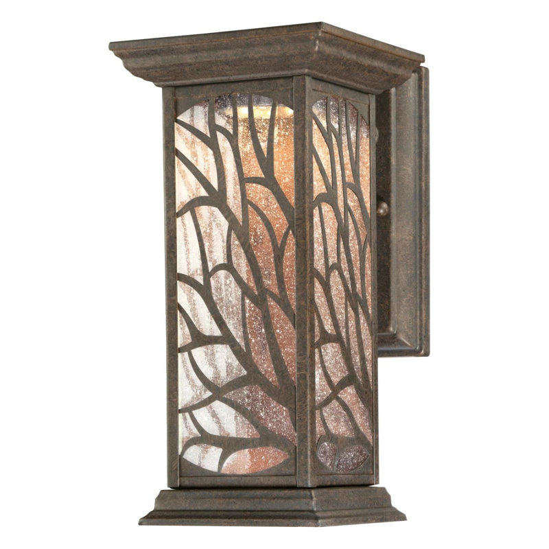 Plafonnier encastré d’extérieur à del 1 ampoule victorian bronze Elian