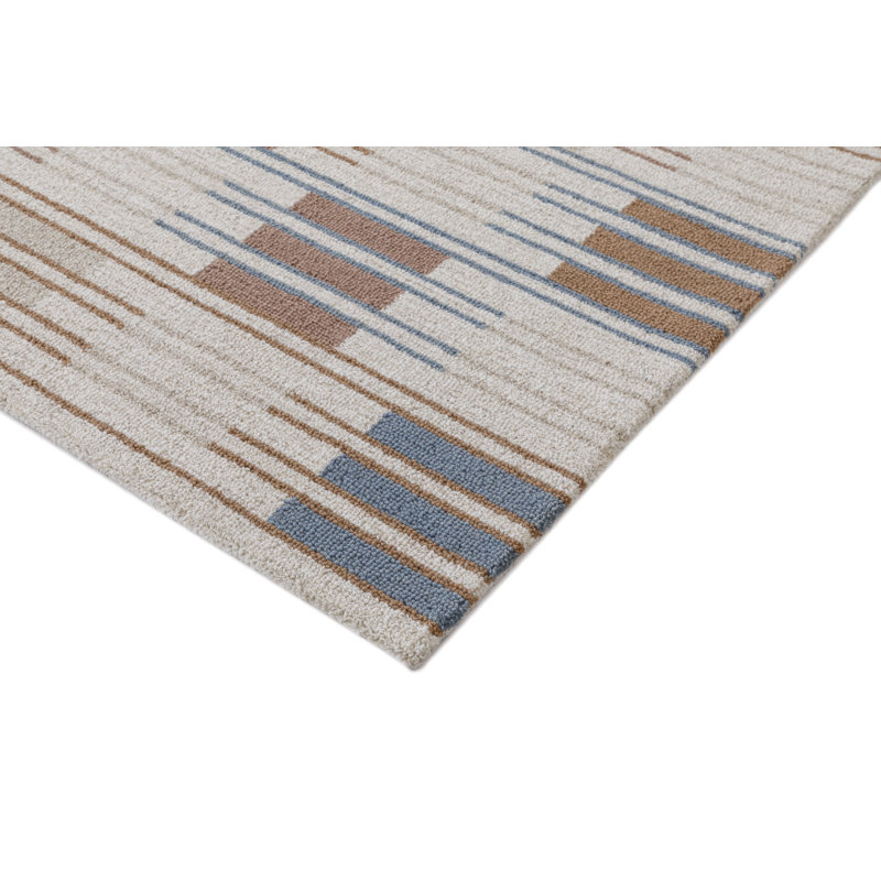 Tapis d'intérieur en laine touffeté à la main Gentle Geo, 3 pi x 5 pi