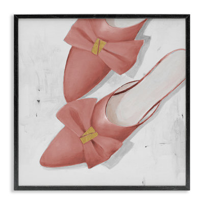 «Pink Kitten Heels», estampe numérique encadrée par Lorenzo Collective