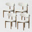 Ensemble de salle à manger moderne 5/7 pièces, ensemble de table de salle à manger rectangulaire pré-assemblé, ensemble de table de salle à manger en pierre frittée avec chaises en cuir de polyuréthane-2101034272-2101034278-2101034329