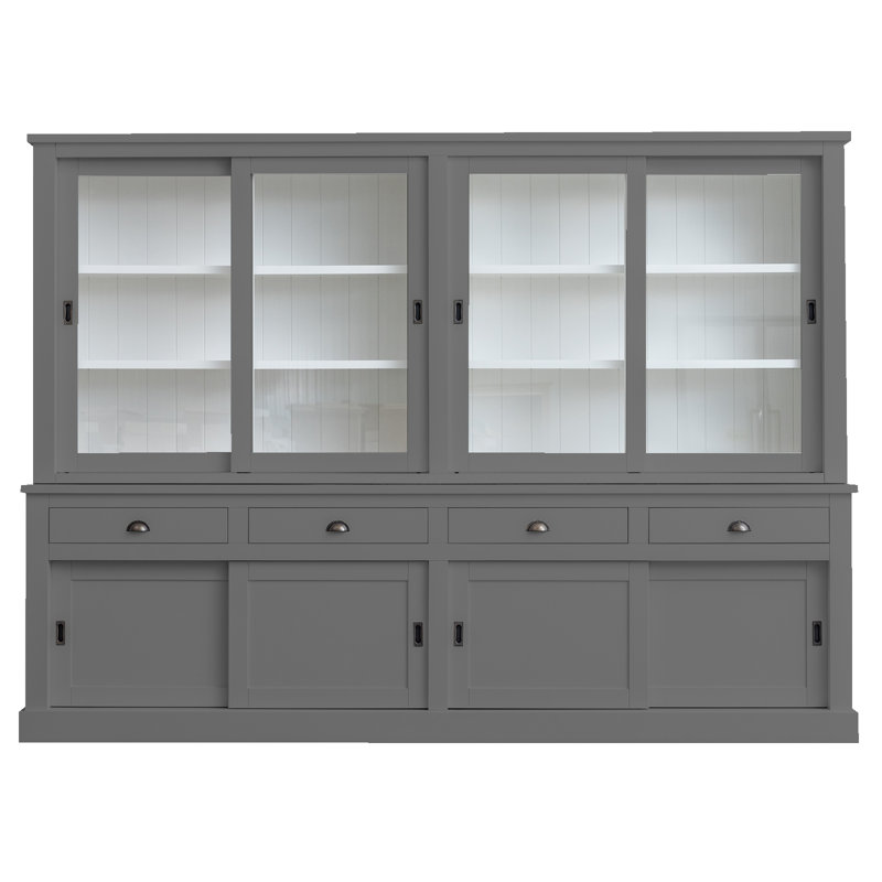 Butler Display Cabinet, Mouse Grey 
