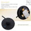 Wall-Mounted Shower System with 3-Function Adjustable Handheld and Rain Shower Head-129577856