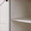 Armoire, bar à vin 58 po avec porte de grange coulissante, porte-bouteilles, 3 tiroirs, buffet blanc antique | Blanc cassé | Cuisine
