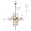 8 - Light Globe Glass Chandelier