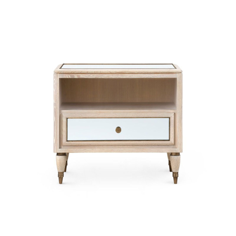Sophia 1 - Drawer Solid Wood Nightstand