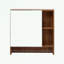 Armoire de toilette murale avec tablettes et porte-serviettes-1799583991