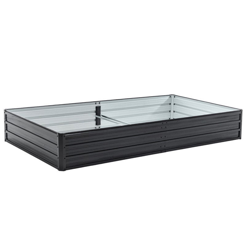 Galvanized Outdoor Raised Garden Bed 841 Ft, Ideal For Vegetables, Fruits, And Herbs - Ample Planting Space, Reusable Suitable A Wide Variety Of Simple To Assemble, Weather Proof