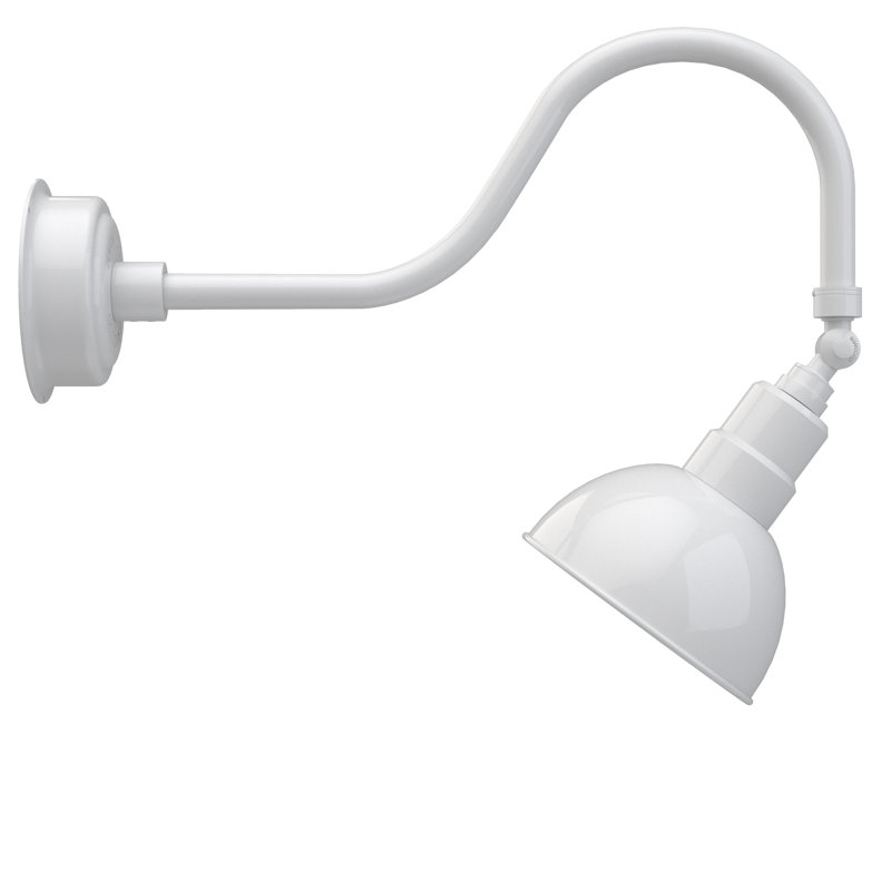 Luminaire de grange d’extérieur à del blackspot, Blanc