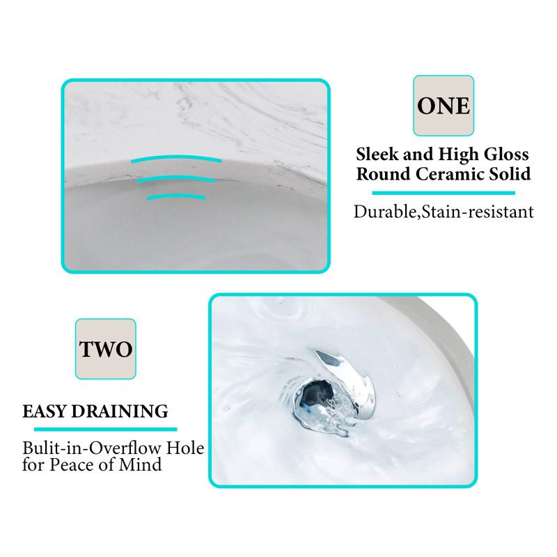 48" Engineered Stone Single Bathroom Vanity Top In Carrara White With Sink Faucet Hole/Backsplash/Overflow (Top Only)