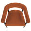 Fauteuil Cowen en tissu bouclé avec structure en bois noir Mid-Century-1130308830