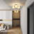 Bellanova 16.5" W 3-Light Modern Glass Globe Semi Flush Mount-1181795748
