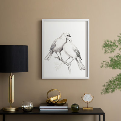 «Vintage Animal Print II», reproduction encadrée - bois massif