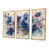 Toile avec cadre flottant or
