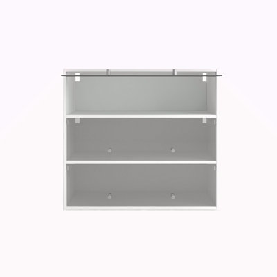 Armoire de rangement pour chaussures avec porte en verre