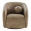 Fauteuil pivotant en cuir Vegan Jonina-2032750569