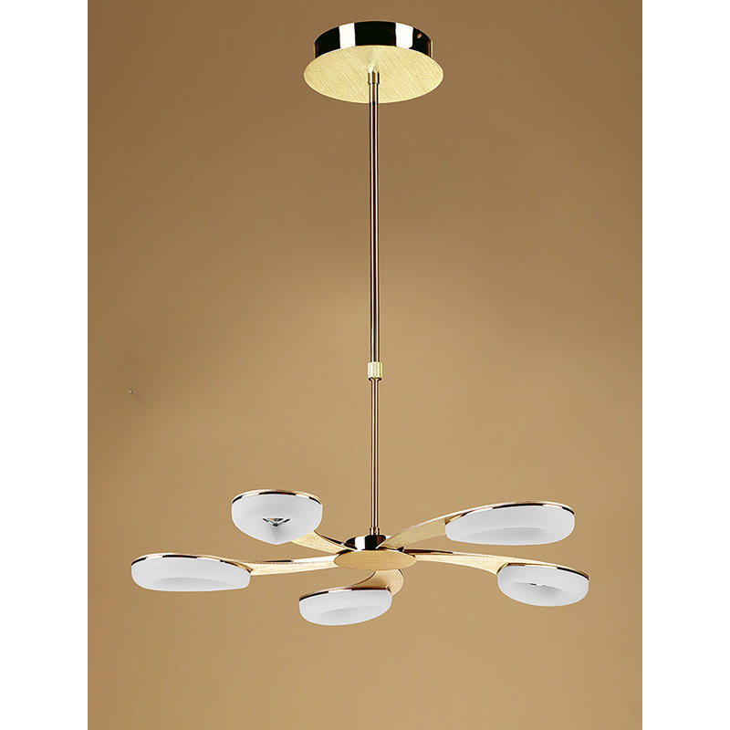 Ohlson 5 - Light LED Chandelier, Gold