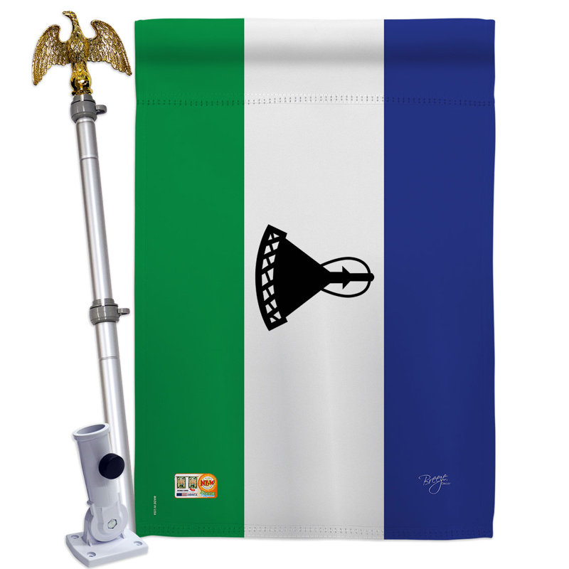 Ensemble de drapeaux en polyester 2 côtés 40 x 28 po