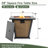 28" Propane Gas Fire Pit Table, 50000 BTU Square Steel Fire Pit  For Outside Patio Deck Garden Courtyard