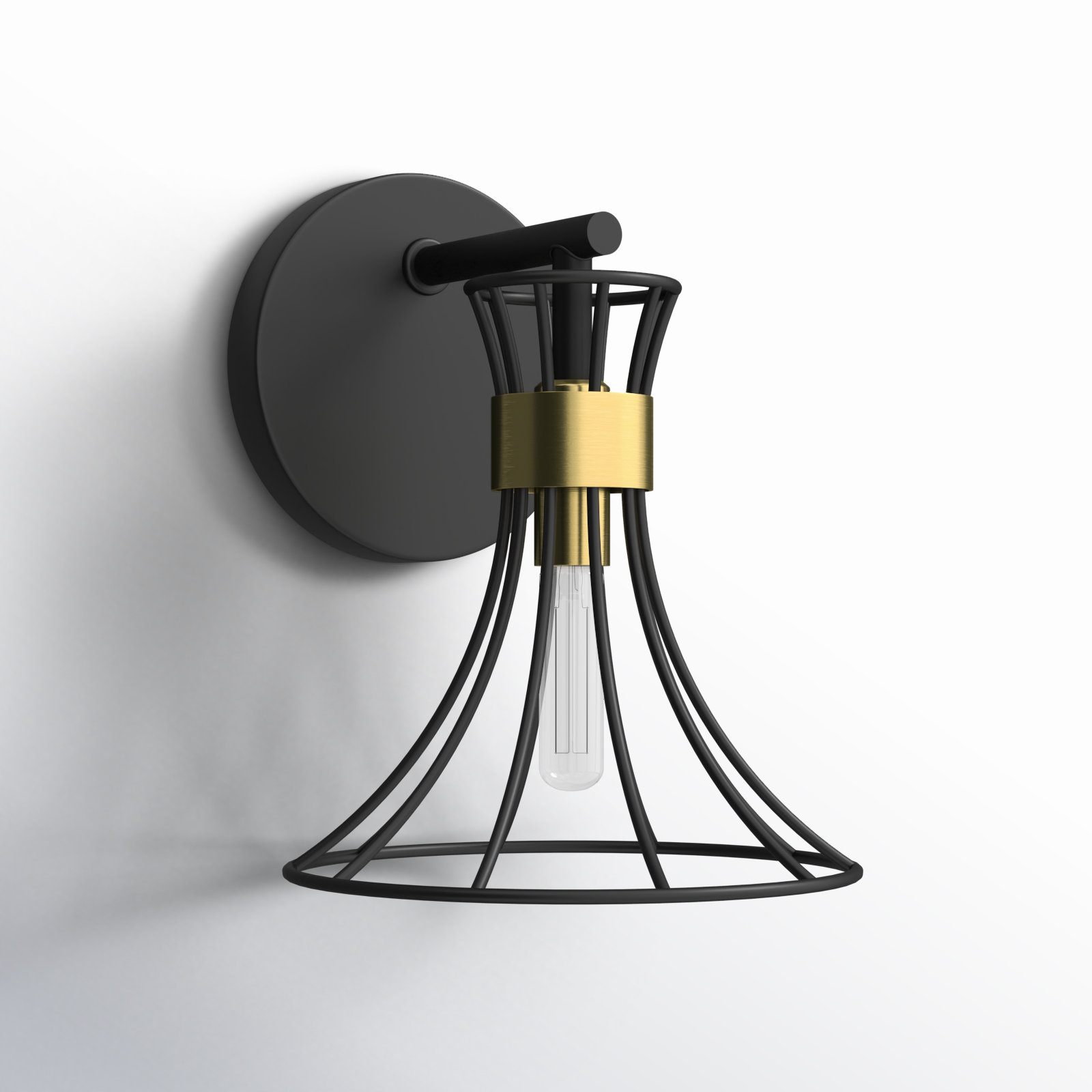 Xenia Single Light Dimmable Armed Sconce