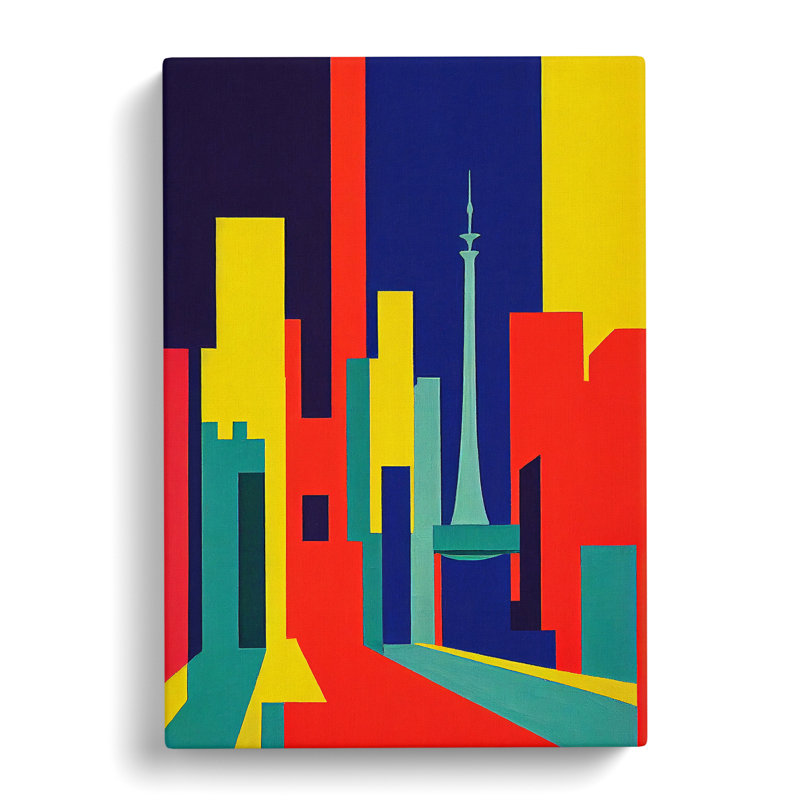 Unique Abstract Architecture No.6 Skyscraper - Wrapped Canvas, 76cm H x 50cm W x 3cm D