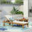 Outdoor Durable Acacia Wood Chaise Lounge For Ultimate Relaxation And Style-373662576