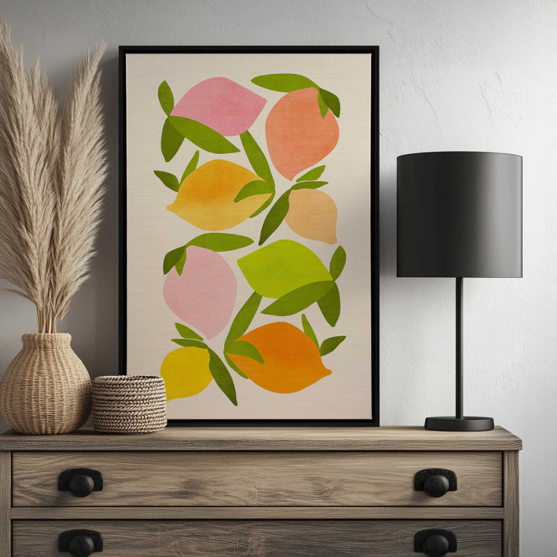 «Wild Mango» par Garima Dhawan, impression, H 40 po x l 30 po, Impression encadrée sans passe-partout, Doré