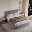 Barsky Velvet Upholstered Bed With 4 Drawers-1814740485