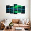 Northern Lights sur toile, reproduction de 5 pièces-1420644537