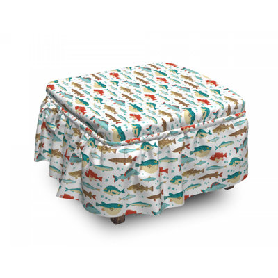 Housse pour repose-pieds ocean animal