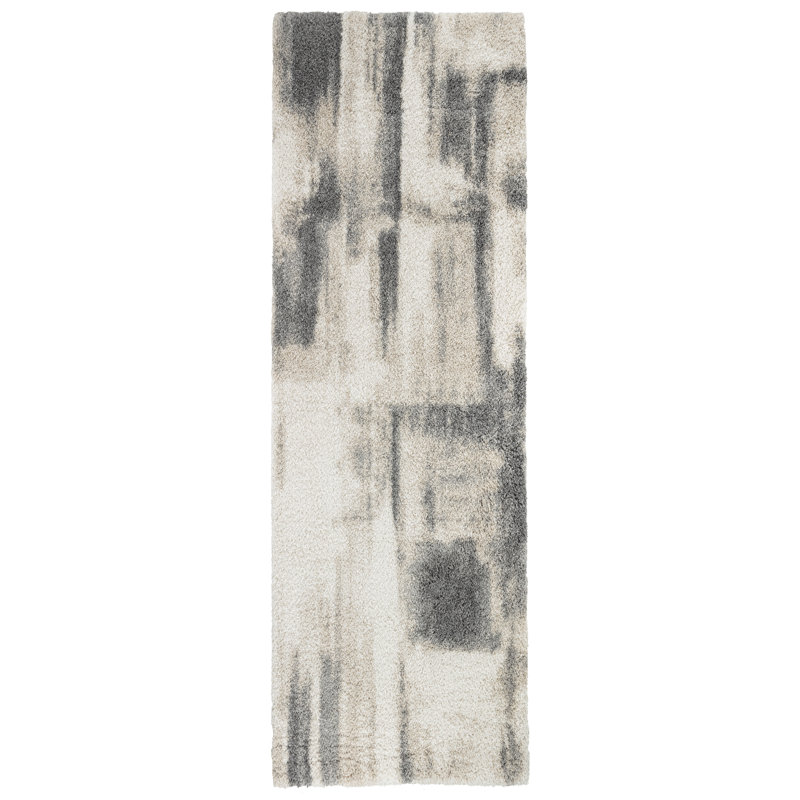 Clareon Performance Abstract Indoor Rug, Runner 2'2" x 6'