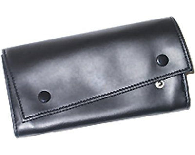Padded Roll-Up Tobacco Pouch W/Buttons Imitation Leather