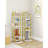 Vertical Shoe Rack, Narrow Shoe Tower, Tall Shoes Shelf with 2 Hooks, Adjustable Shelves, Corner Shoes Shelves for Small Spaces, Entryway, Living Room, White-1395223287-1368220201