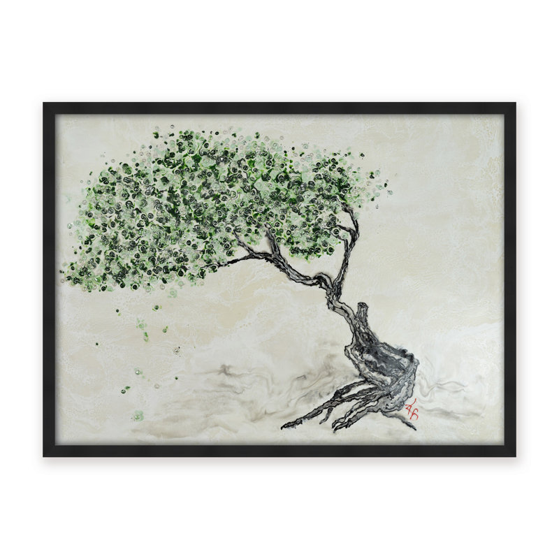Nature Inspired "Fleeting Spring" Canvas Wall Art By , 12" H x 16" W, Framed Print, Black