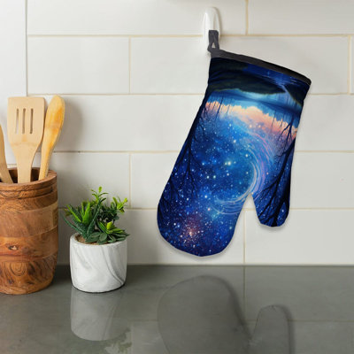 Celestial Dance Oven Mitt Cotton Twill