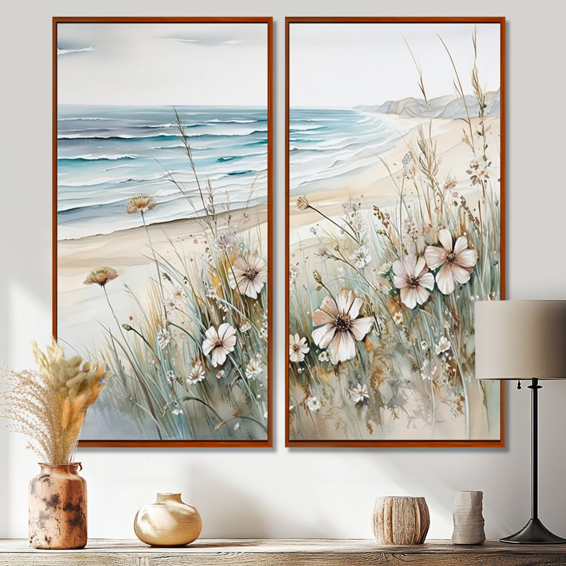 Avanta - Art mural traditionnel, H 32 po x l 32 po, Brun, Impression encadrée flottante