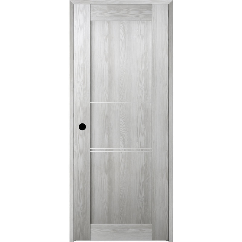 Porte standard lambrissée Avon 07 3H, Gauche, Chêne Veralinga, 31,75 po x 79,37 po