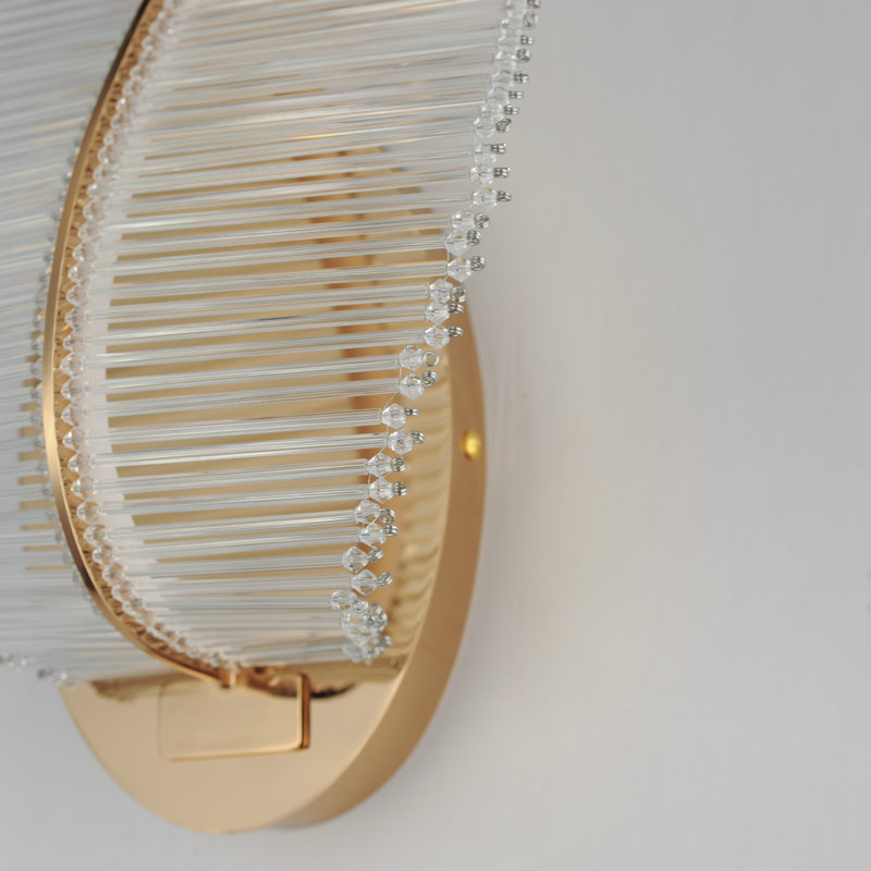 Lillet 1 - Light LED Armed Sconce, Gold