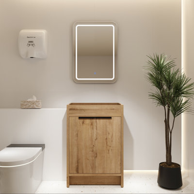 24" Bathroom Vanity Base with Soft-Close Storage