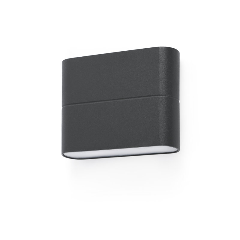 Jalonte Integrated LED Outdoor Flush Mount, Dark Grey