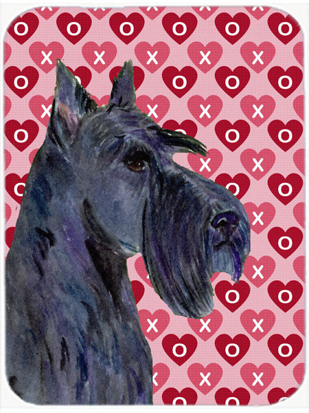 Planche à découper en forme de caroline et de saint-valentin écossais terrier Valentine Hearts